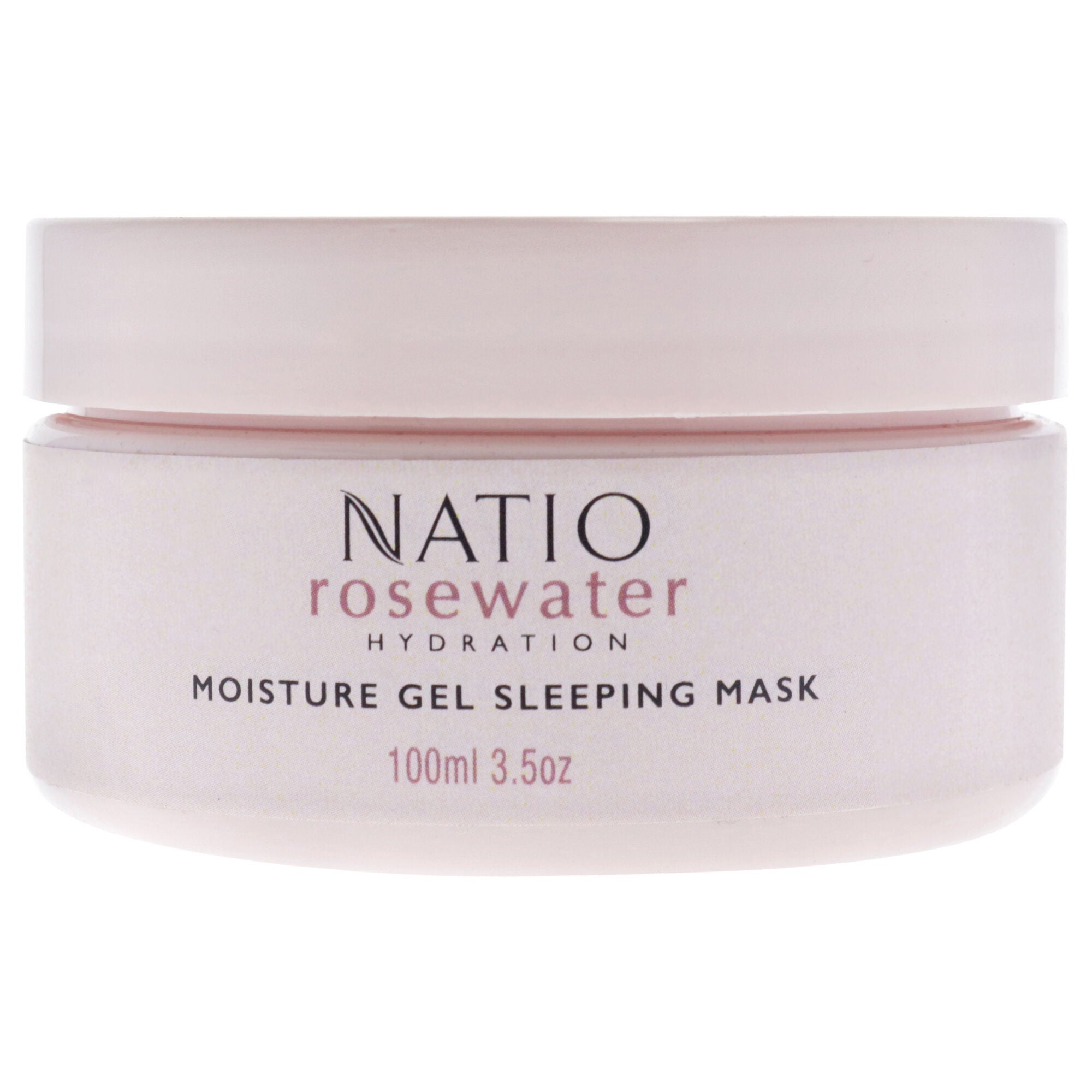 Rosewater Hydration Moisture Gel Sleeping Mask by Natio for Women - 3.5 oz Gel, See Description, hi-res image number 0