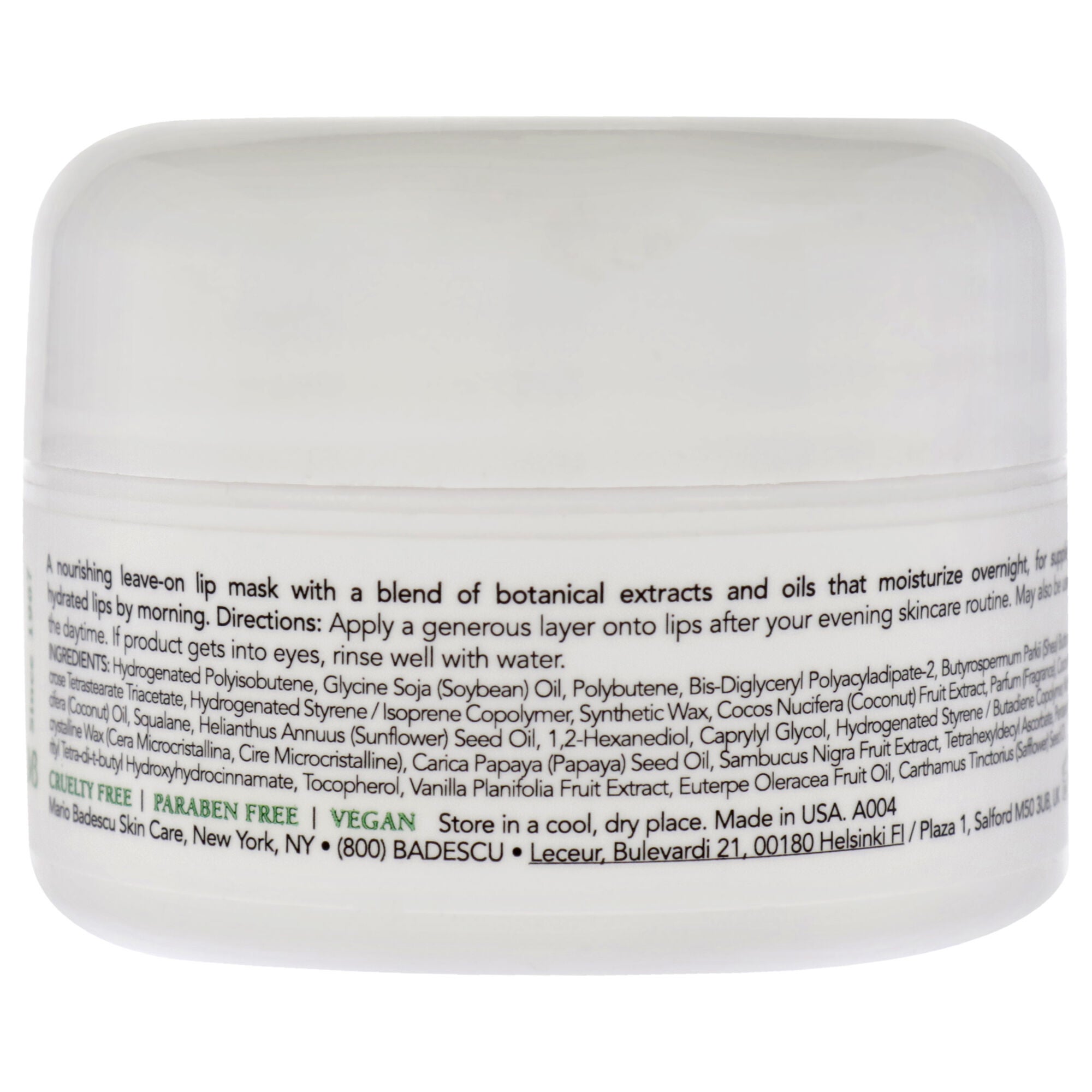 Lip Mask With Acai and Vanilla by Mario Badescu for Women - 0.5 oz Lip Mask, See Description, alternate image number 1