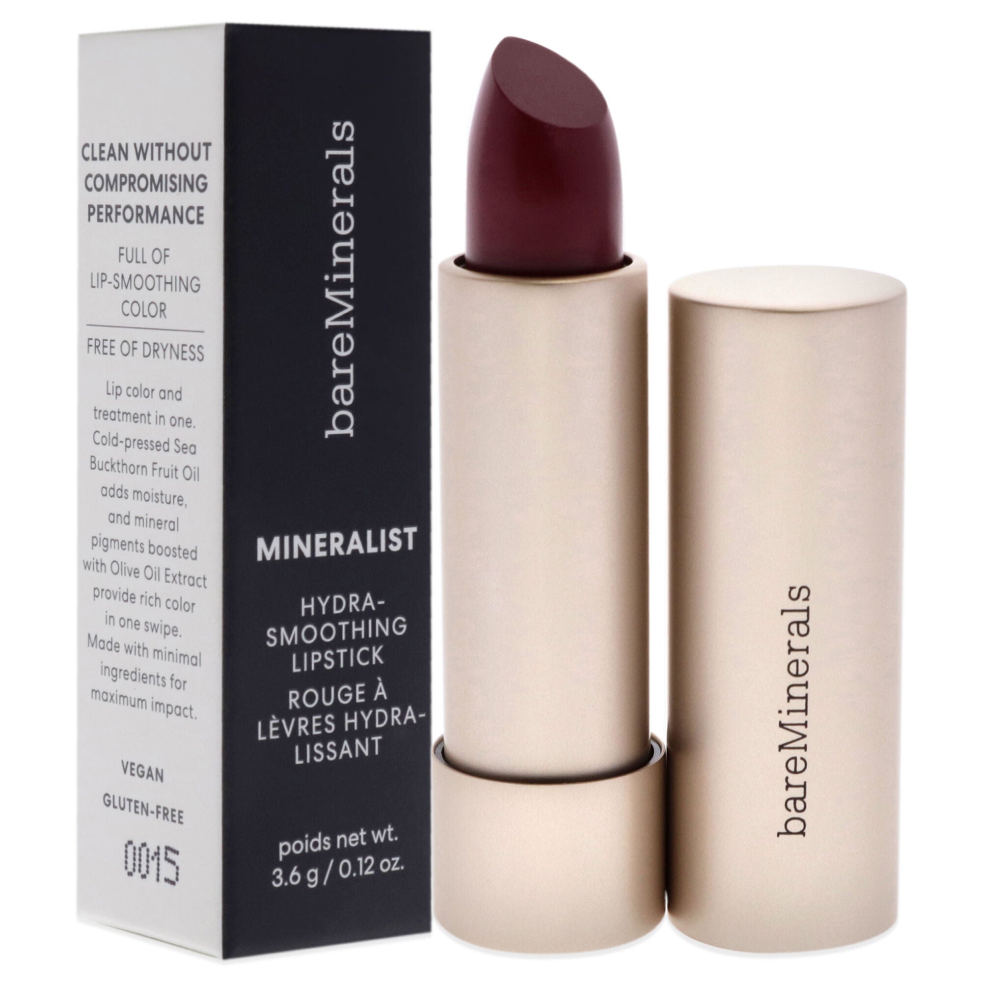 Mineralist Hydra-Smoothing Lipstick - Fortitude by bareMinerals for Women - 0.12 oz Lipstick, , alternate image number 6