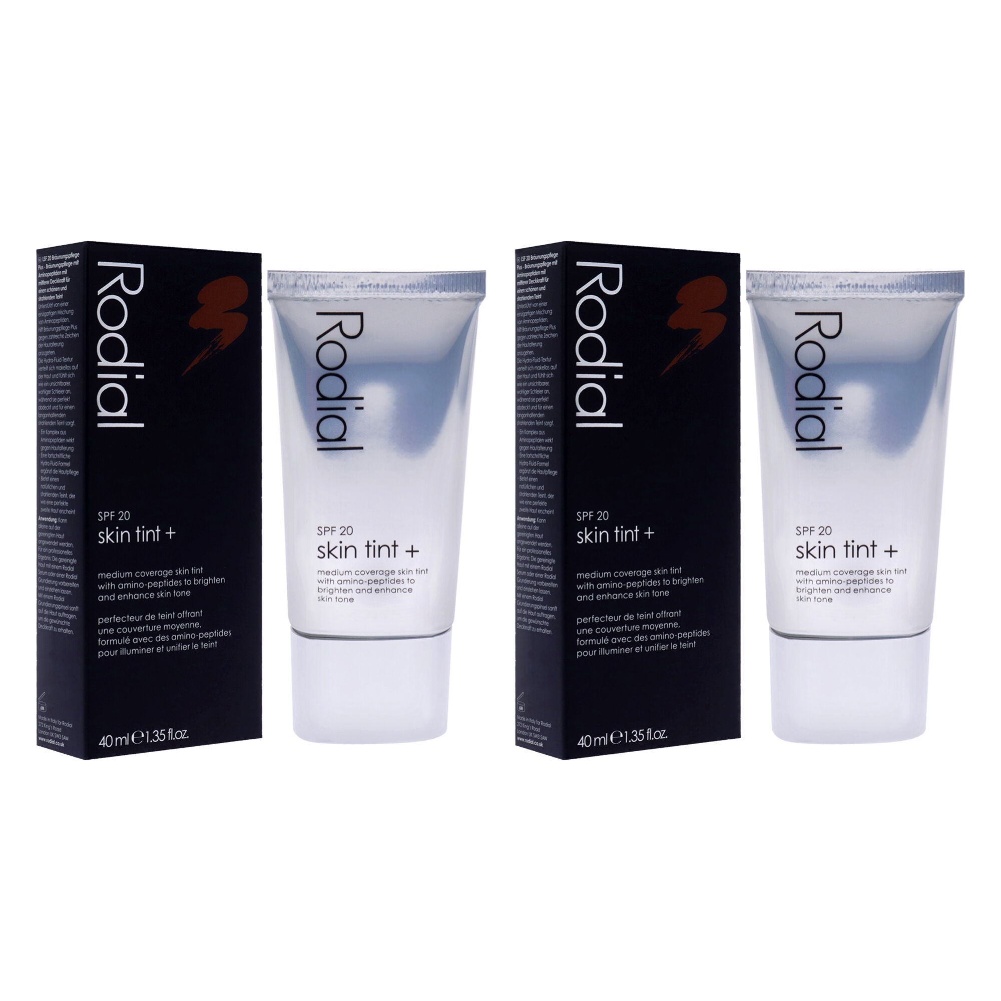 Skin Tint SPF 20 - 05 Miami Dark by Rodial for Women - 1.35 oz Foundation - Pack of 2, Brown, alternate image number 2