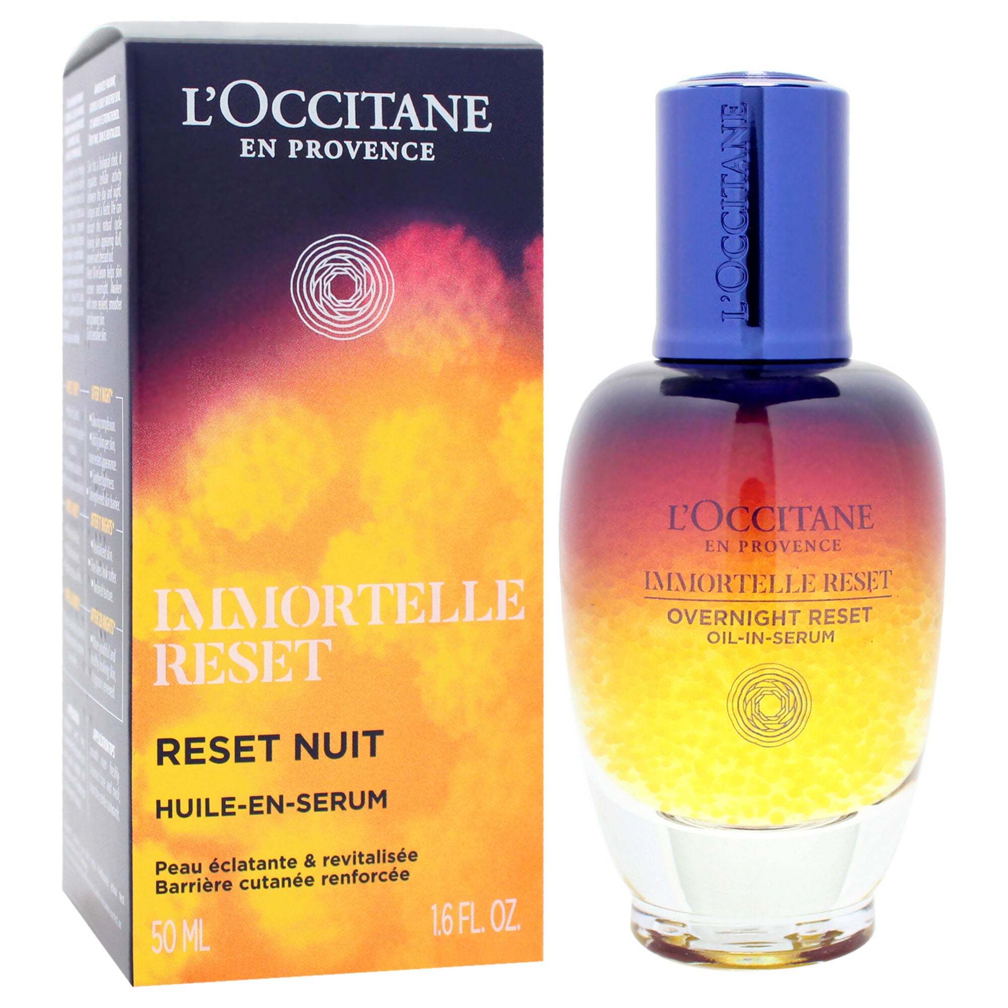 Immortelle Reset Overnight Oil-In Serum by LOccitane for Women - 1.7 oz Serum, See Description, alternate image number 1