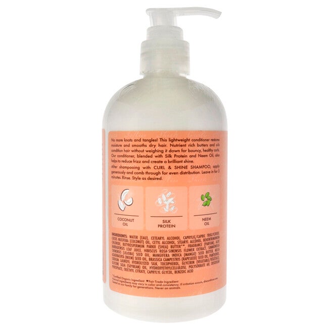 Coconut Hibiscus Curl and Shine Conditioner by Shea Moisture for Unisex - 13 oz Conditioner, See Description, alternate image number 1