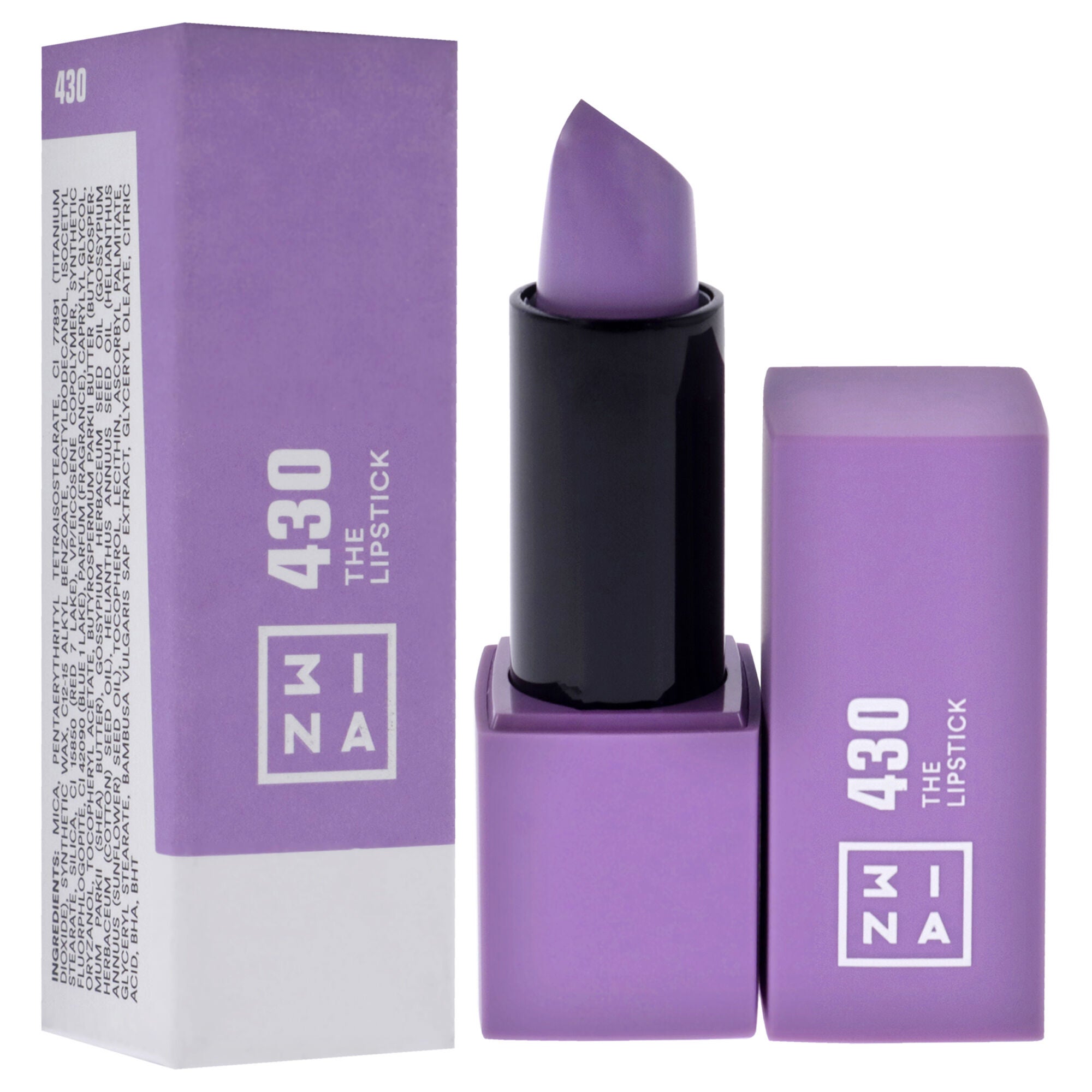 The Lipstick - 430 Vivid Lavanda by 3INA for Women - 0.16 oz Lipstick, See Description, alternate image number 1