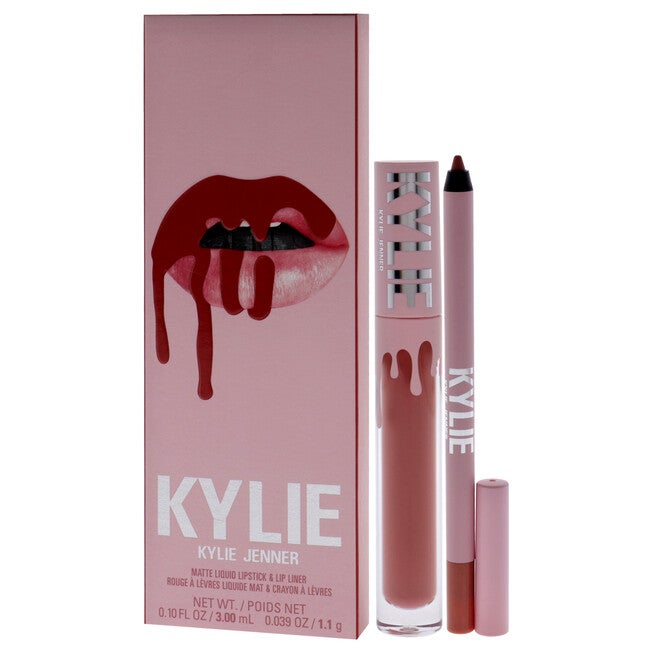 Matte Lip Kit - 801 Queen by Kylie Cosmetics for Women - 2 Pc 0.10oz Matte Liquid Lipstick, 0.039oz Lip Liner, See Description, alternate image number 3