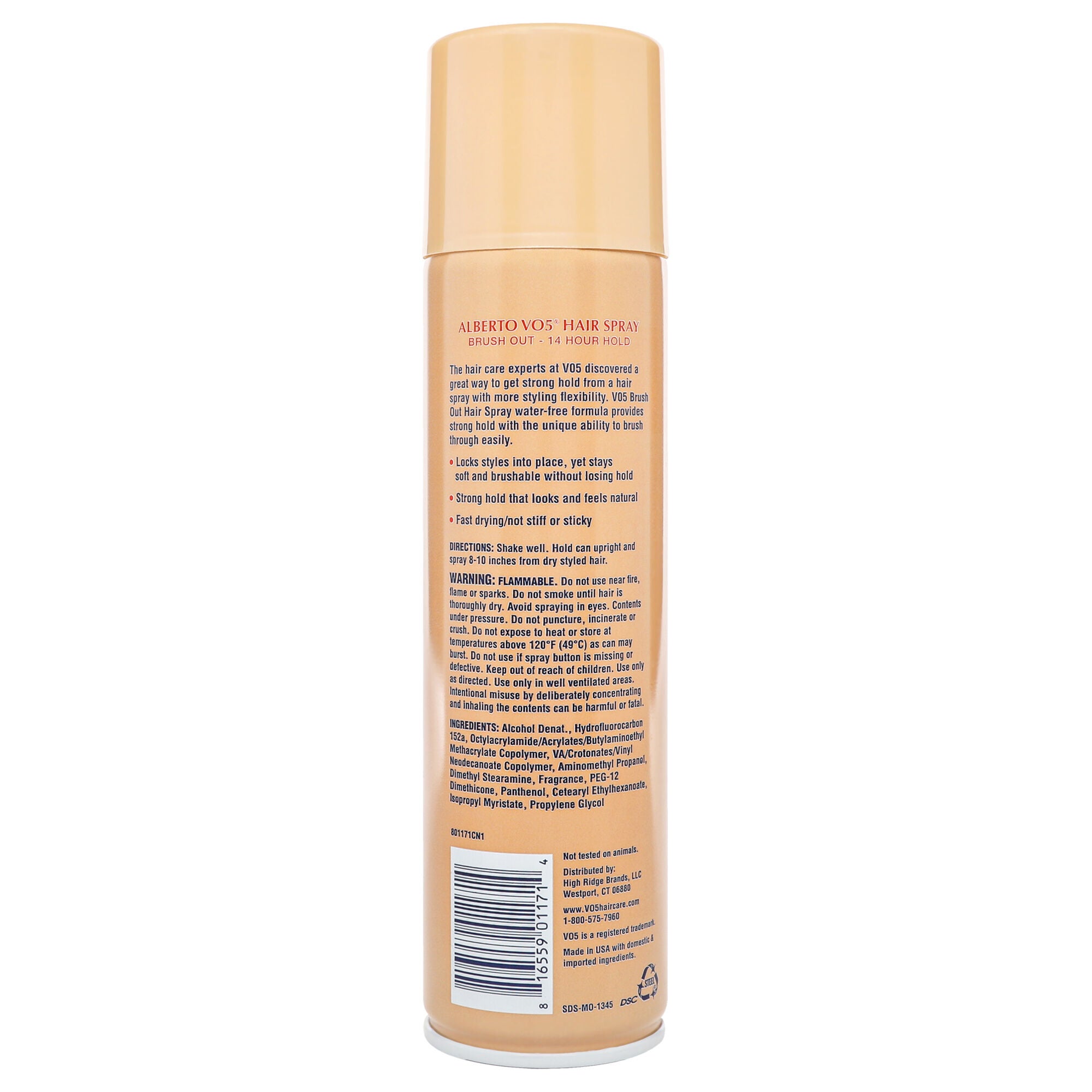 Crystal Clear Brush Out Hair Spray by Alberto VO5 for Unisex - 8.5 oz Hair Spray, See Description, alternate image number 2