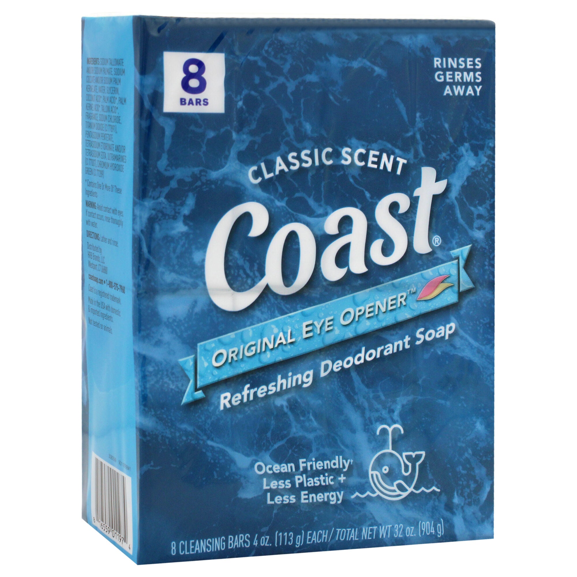 Refreshing Deodorant Soap - Classic Scent by Coast for Unisex - 8 x 4 oz Soap, See Description, alternate image number 1