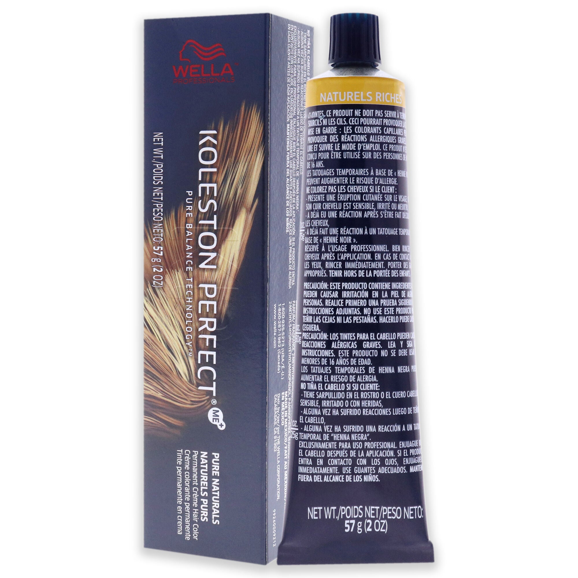Koleston Perfect Permanent Creme Hair Color - 7 03 Medium Blonde-Natural Gold by Wella for Unisex - 2 oz Hair Color, See Description, alternate image number 3