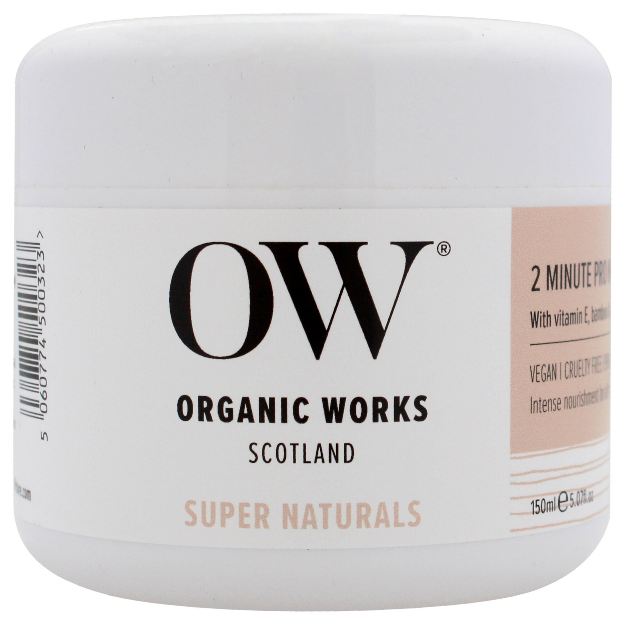 Super Naturals 2 Minute Pro Nourish Hair Mask by Organic Works for Unisex - 5.07 oz Mask, See Description, hi-res image number 0