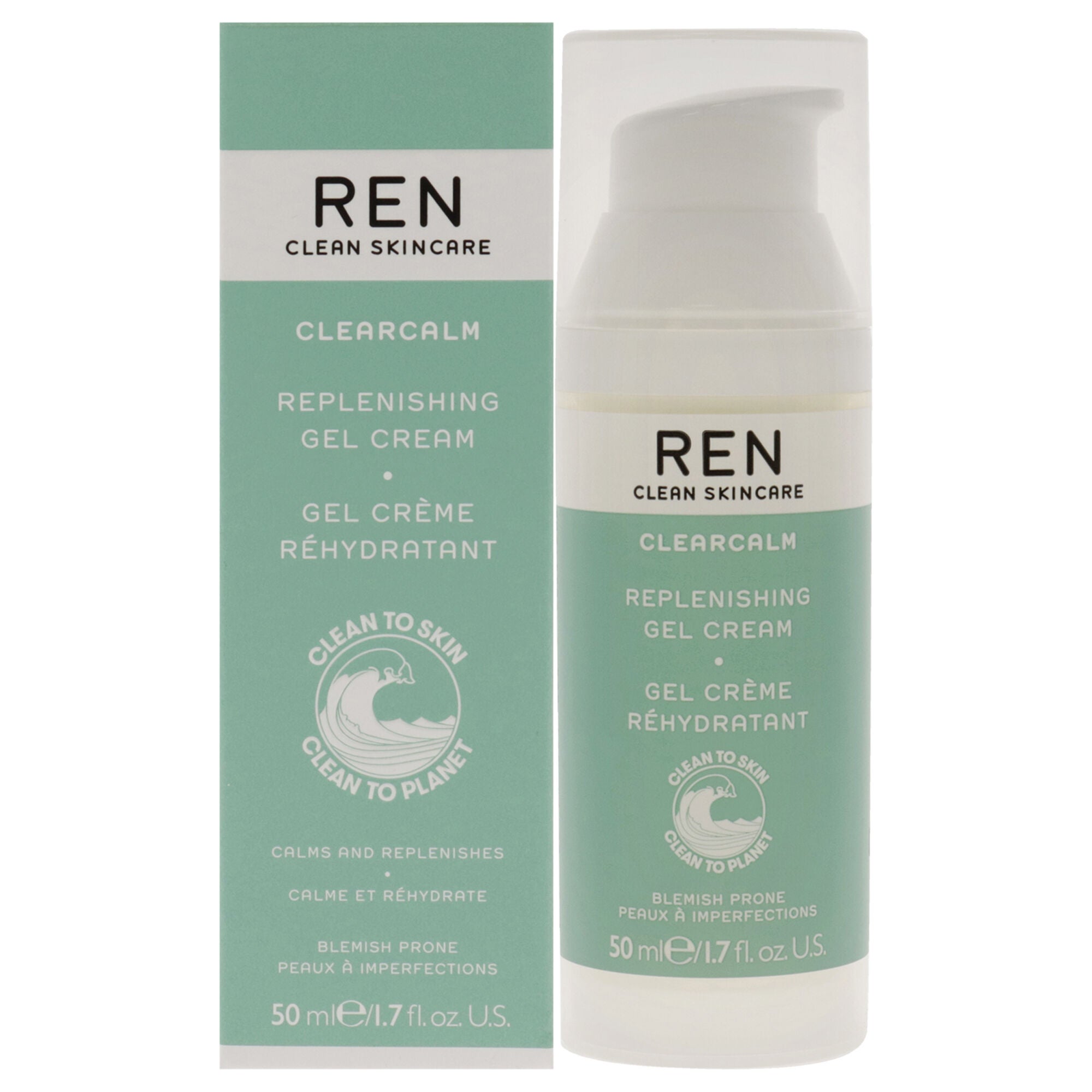 Clearcalm Replenishing Gel Cream by Ren for Women - 1.7 oz Gel | Roaman's