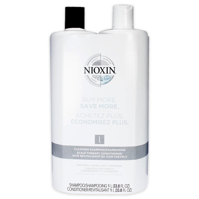 System 1 Duo by Nioxin for Unisex - 2 x 33.8 oz Shampoo, Conditioner, NA, alternate image number null