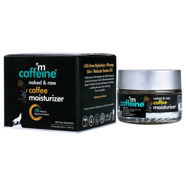 Naked and Raw Coffee Moisturizer - Hyaluronic Acid - Oil Free Hydration by mCaffeine for Unisex - 1.69 oz Moisturizer, NA, alternate image number null