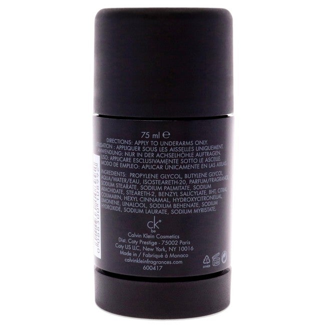 CK Be by Calvin Klein for Unisex - 2.6 oz Deodorant Stick, See Description, alternate image number 2