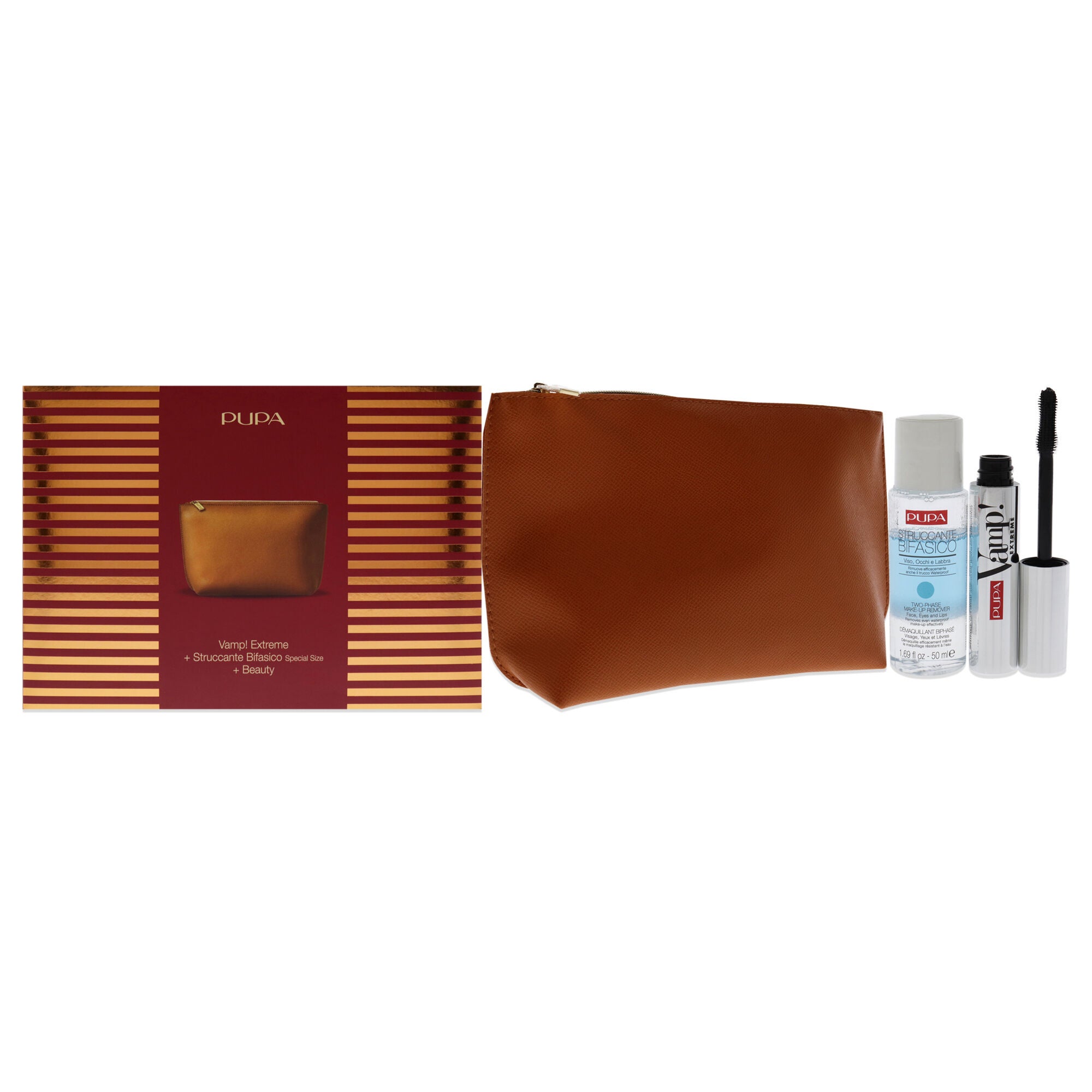 Vamp! Extreme and Two-Phase Make-Up Remover Set by Pupa Milano for Women - 3 Pc Set, See Description, hi-res image number 0