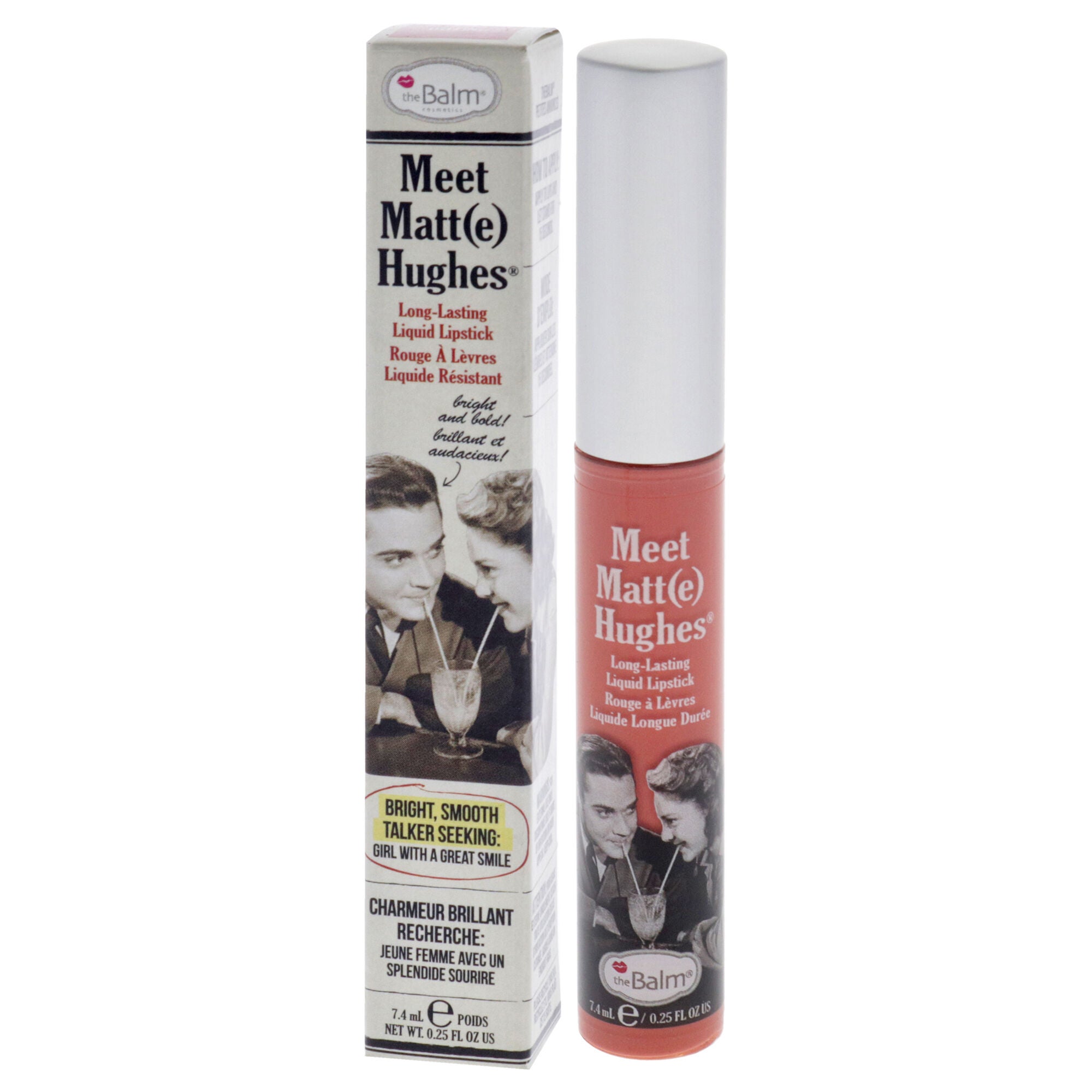 Meet Matte Hughes Long Lasting Liquid Lipstick - Doting by the Balm for Women - 0.25 oz Lip Gloss, See Description, alternate image number 3