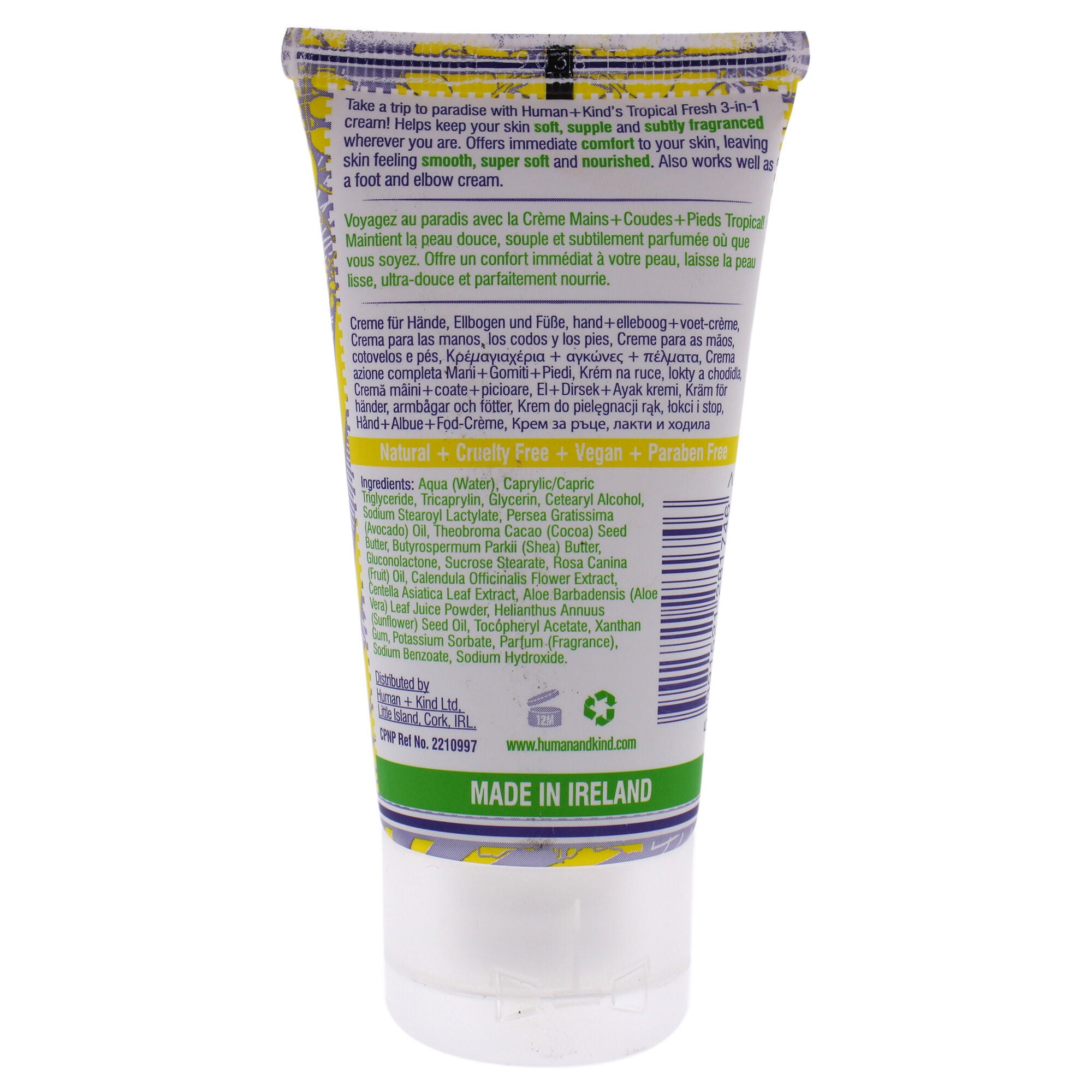 Hand Cream - Tropical Fresh by Human+Kind for Unisex - 1.7 oz Cream, See Description, alternate image number 3