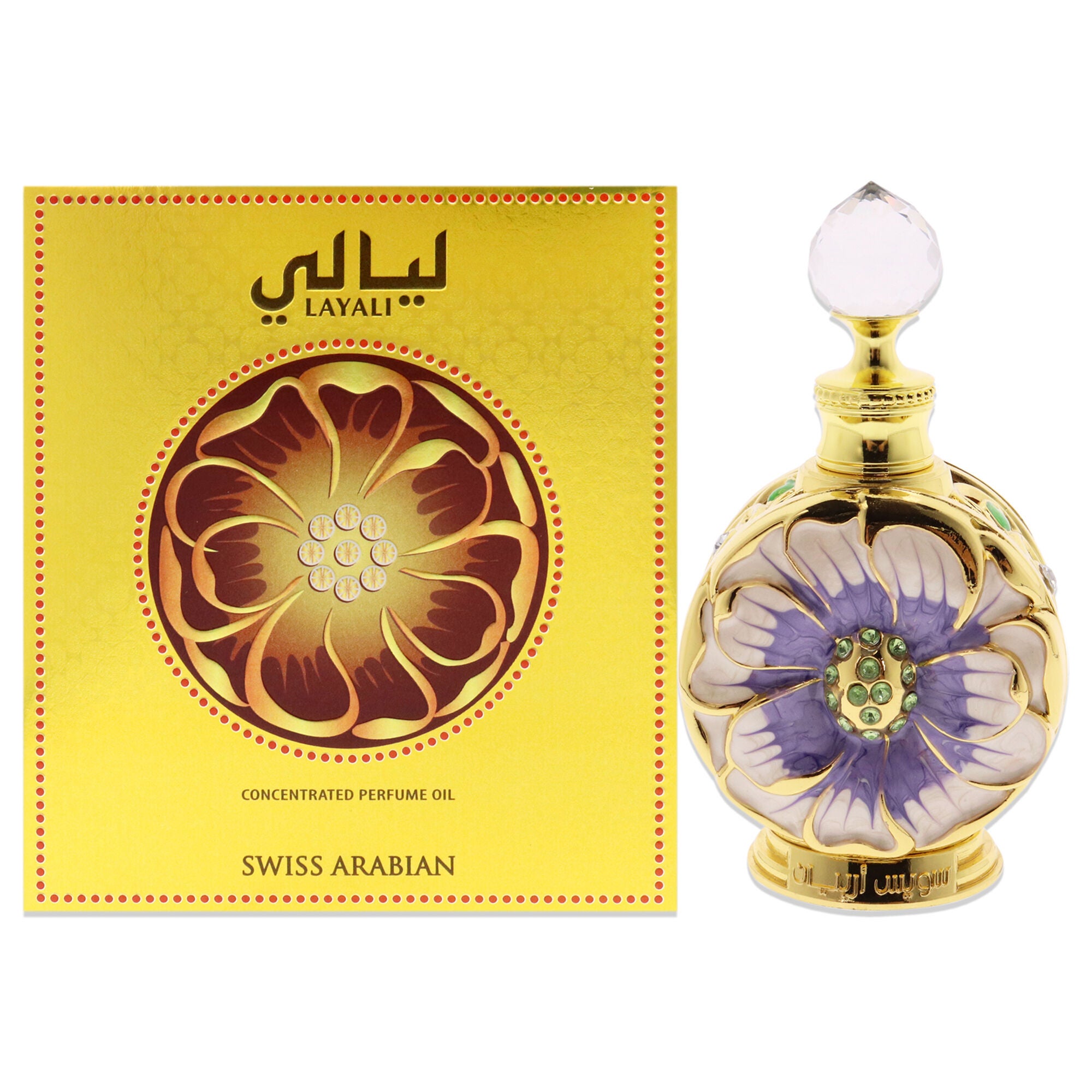 Layali by Swiss Arabian for Women - 0.5 oz Parfum Oil, See Description, hi-res image number 0