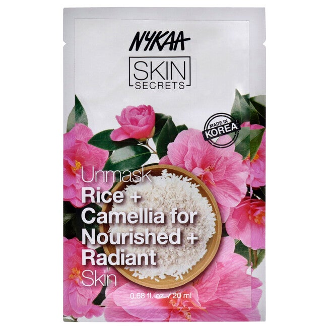 Skin Secrets Sheet Mask - Rice and Camellia by Nykaa Naturals for Women - 1 Pc Mask, See Description, hi-res image number 0