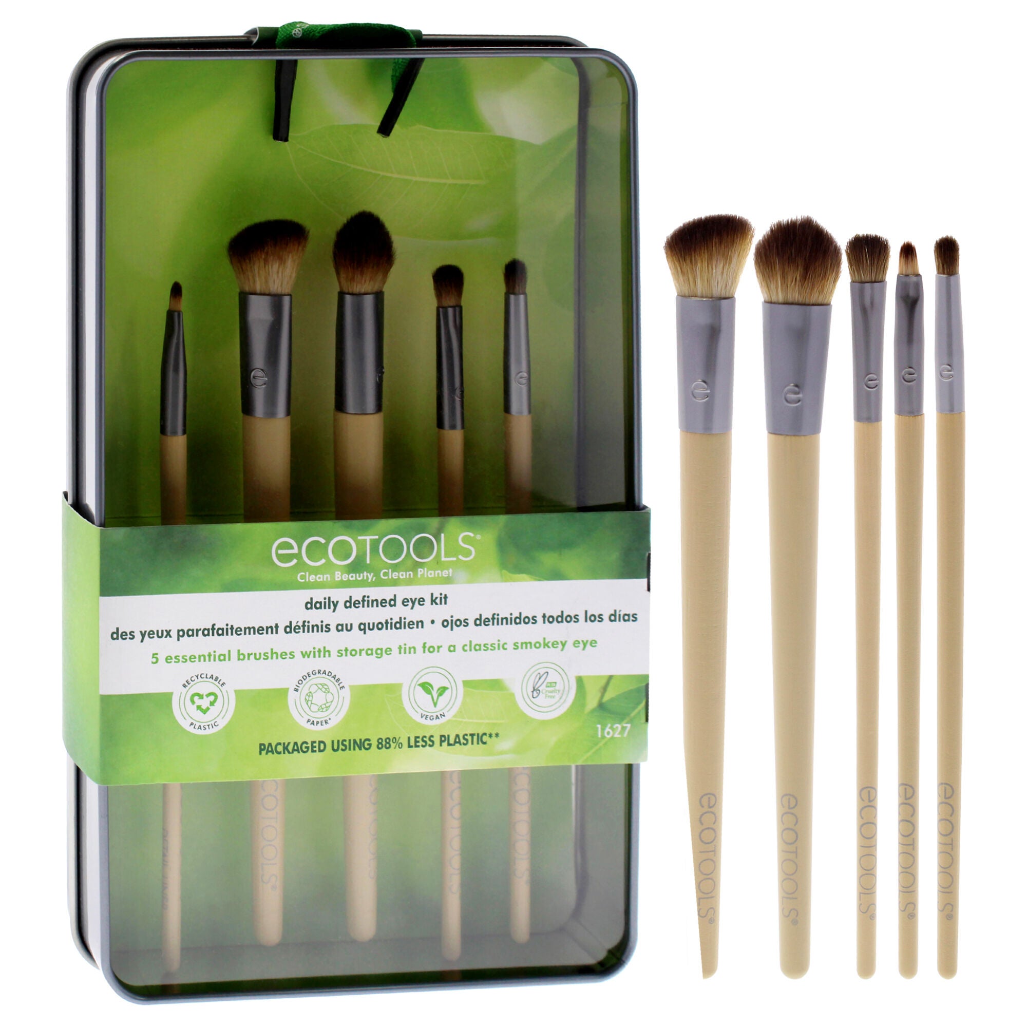 Daily Defined Eye Brush Kit by Ecotools for Women - 5 Pc, See Description, alternate image number 2