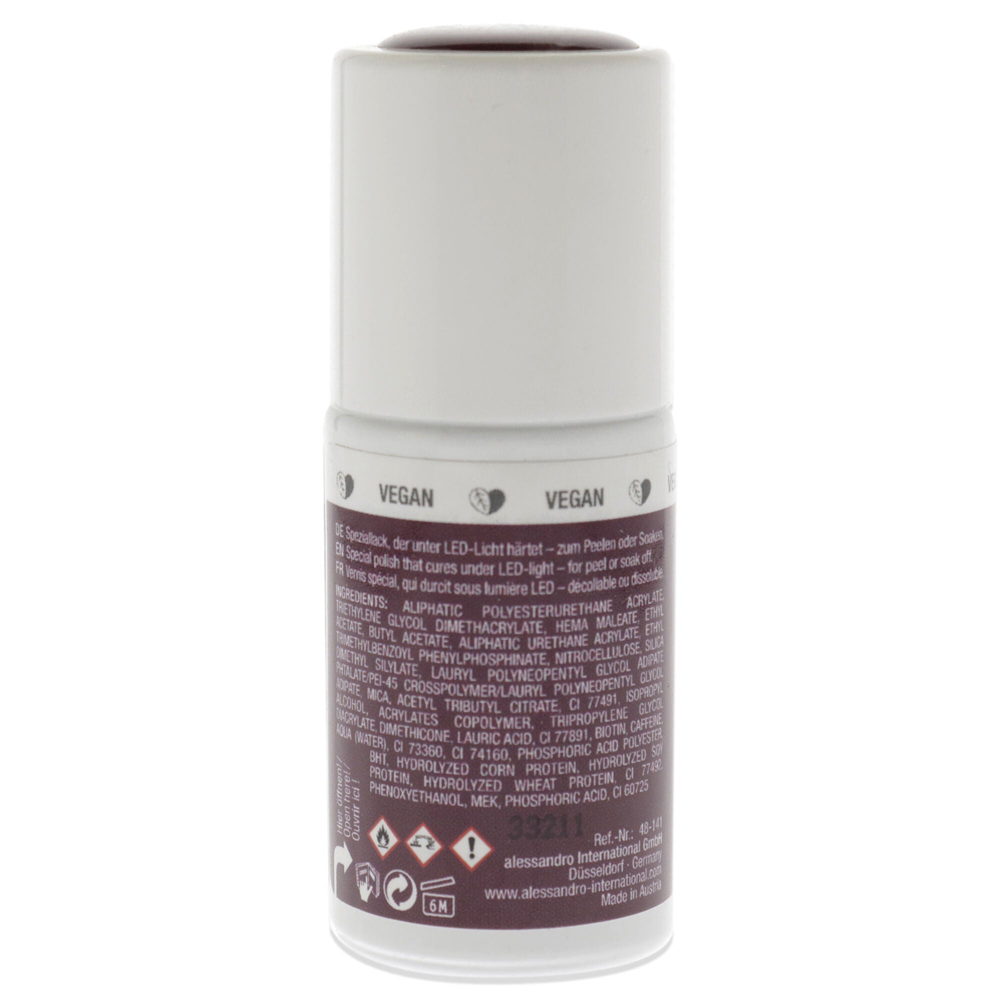 Striplac Peel or Soak Metallic - 141 Drunk of Love by Alessandro for Women - 0.27 oz Nail Polish, See Description, alternate image number 1