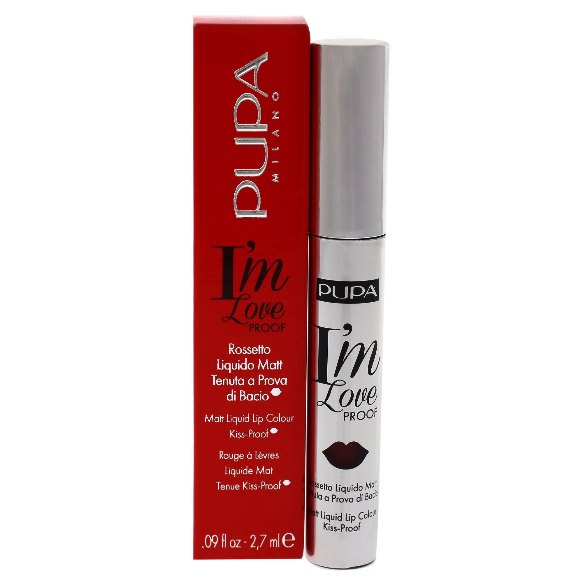 I Am Love Proof Matt Liquid Lip Color - 012 Burgundy Red by Pupa Milano for Women - 0.09 oz Lipstick, See Description, hi-res image number 0