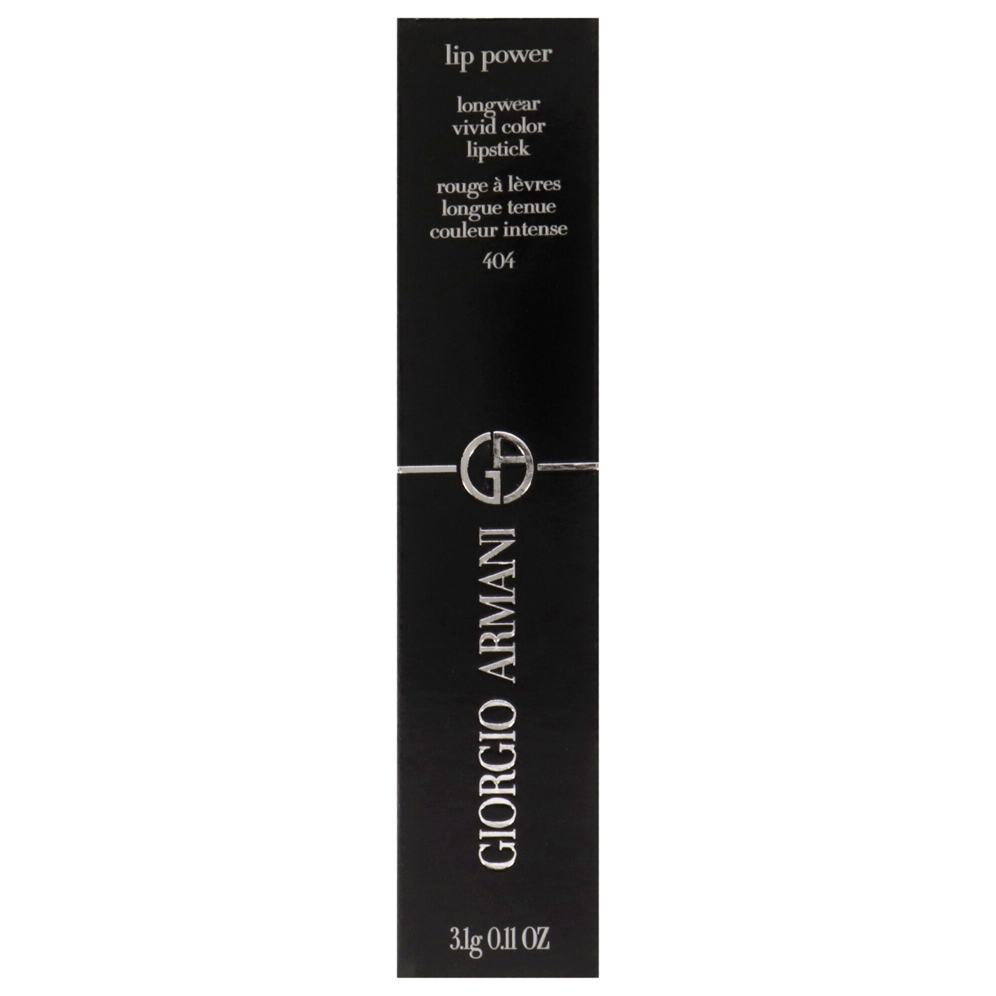 Lip Power Longwear Vivid Color Lipstick - 404 Tempting by Giorgio Armani for Women - 0.11 oz Lipstick, Red, alternate image number 3