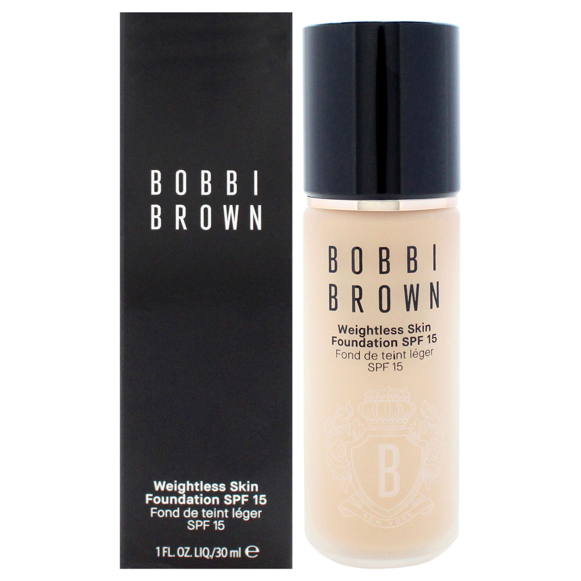 Skin Weightless Foundation SPF 15 - W-036 Warm Sand by Bobbi Brown for Women - 1 oz Foundation, Brown, hi-res image number 0