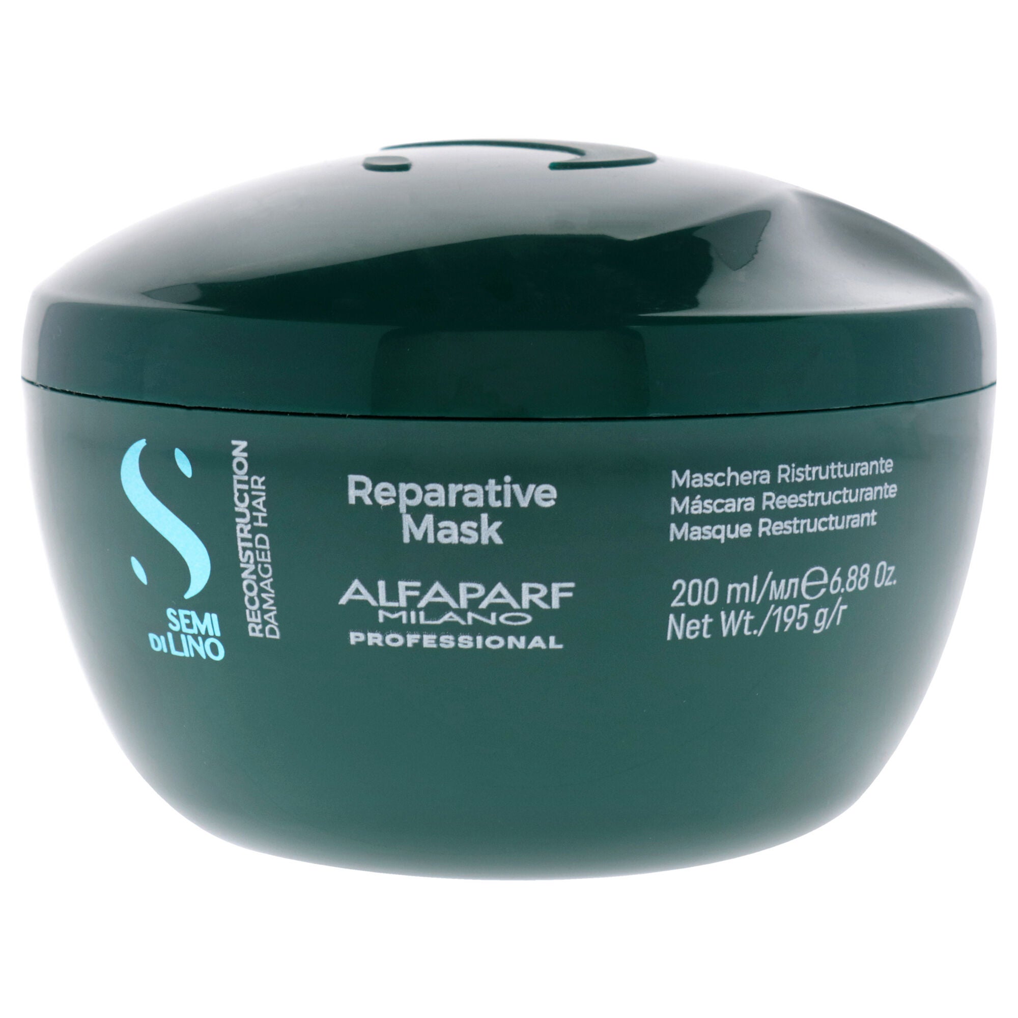 Semi Di Lino Reconstruction Reparative Mask by Alfaparf Milano for Unisex - 6.88 oz Masque, See Description, hi-res image number 0