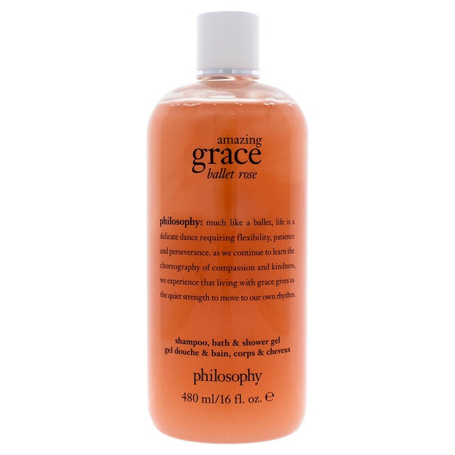 Amazing Grace Ballet Rose Shampoo Bath and Shower Gel by Philosophy for Women - 16 oz Shampoo Bath and Shower Gel, , alternate image number null