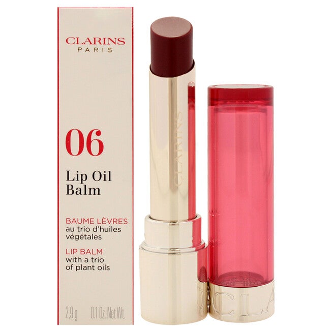 Lip Oil Balm - 06 Fig by Clarins for Women - 0.1 oz Lip Balm, NA, hi-res image number null