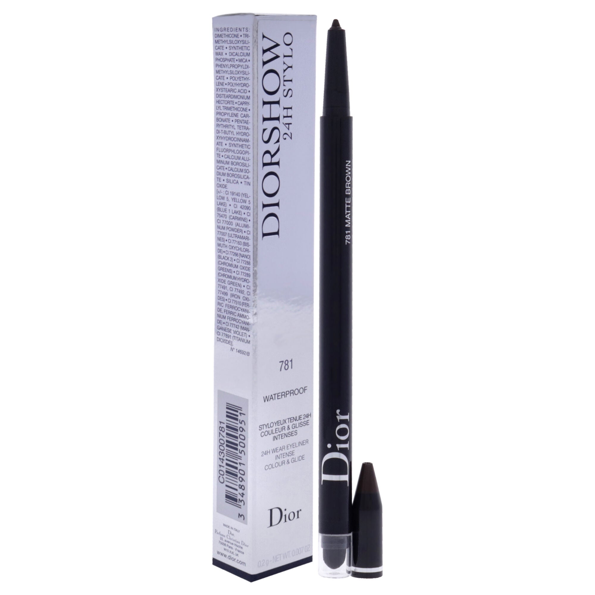 Diorshow 24H Stylo Waterproof Eyeliner - 781 Matte Brown by Christian Dior for Women - 0.007 oz Eyel, See Description, alternate image number 2