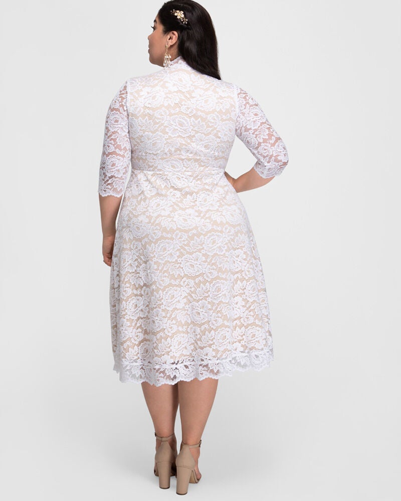 Bella Lace Wedding Dress, WhiteNude, alternate image number 1