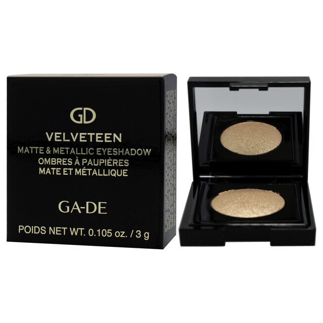 Velveteen Matte and Metallic Eyeshadow - 221 Gold Gleam by GA-DE for Women - 0.105 oz Eye Shadow, NA, alternate image number null