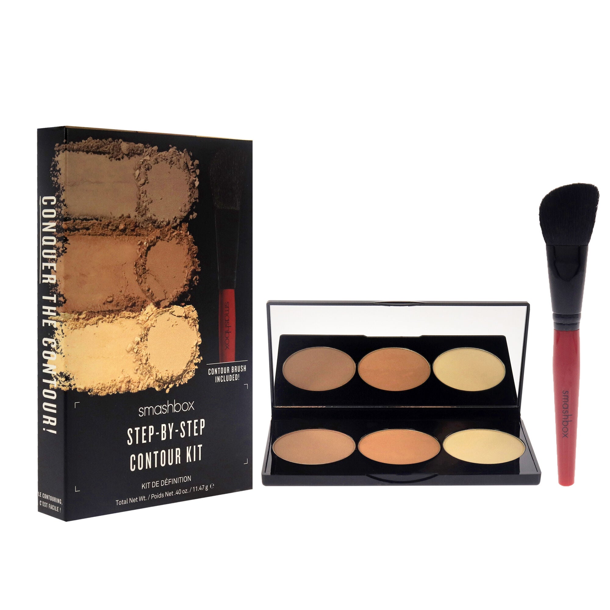 Step-By-Step Contour Kit by SmashBox for Women - 2 Pc 0.4oz Makeup, Brush, See Description, alternate image number 2