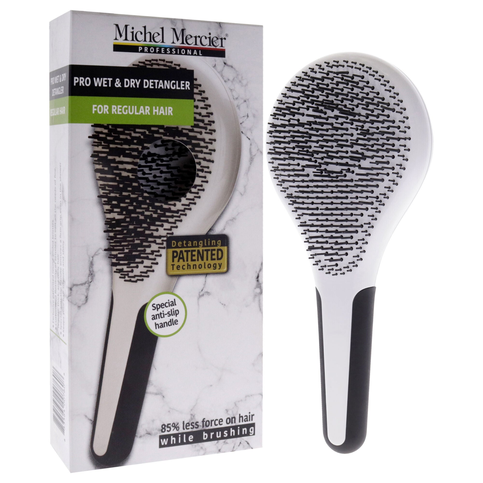 Pro Wet and Dry Detangler - Regular Hair by Michel Mercier for Unisex - 1 Pc Hair Brush, See Description, alternate image number 1