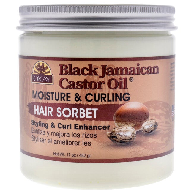 Black Jamaican Castor Oil Hair Sorbet by Okay for Unisex - 17 oz Cream, NA, hi-res image number null