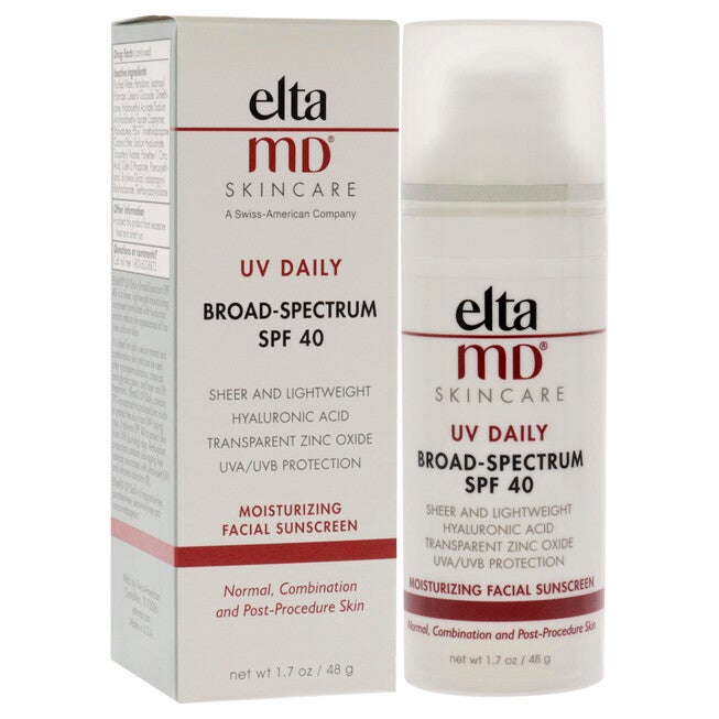 UV Daily Moisturizing Facial Sunscreen SPF 40 by EltaMD for Unisex - 1.7 oz Sunscreen, , alternate image number null