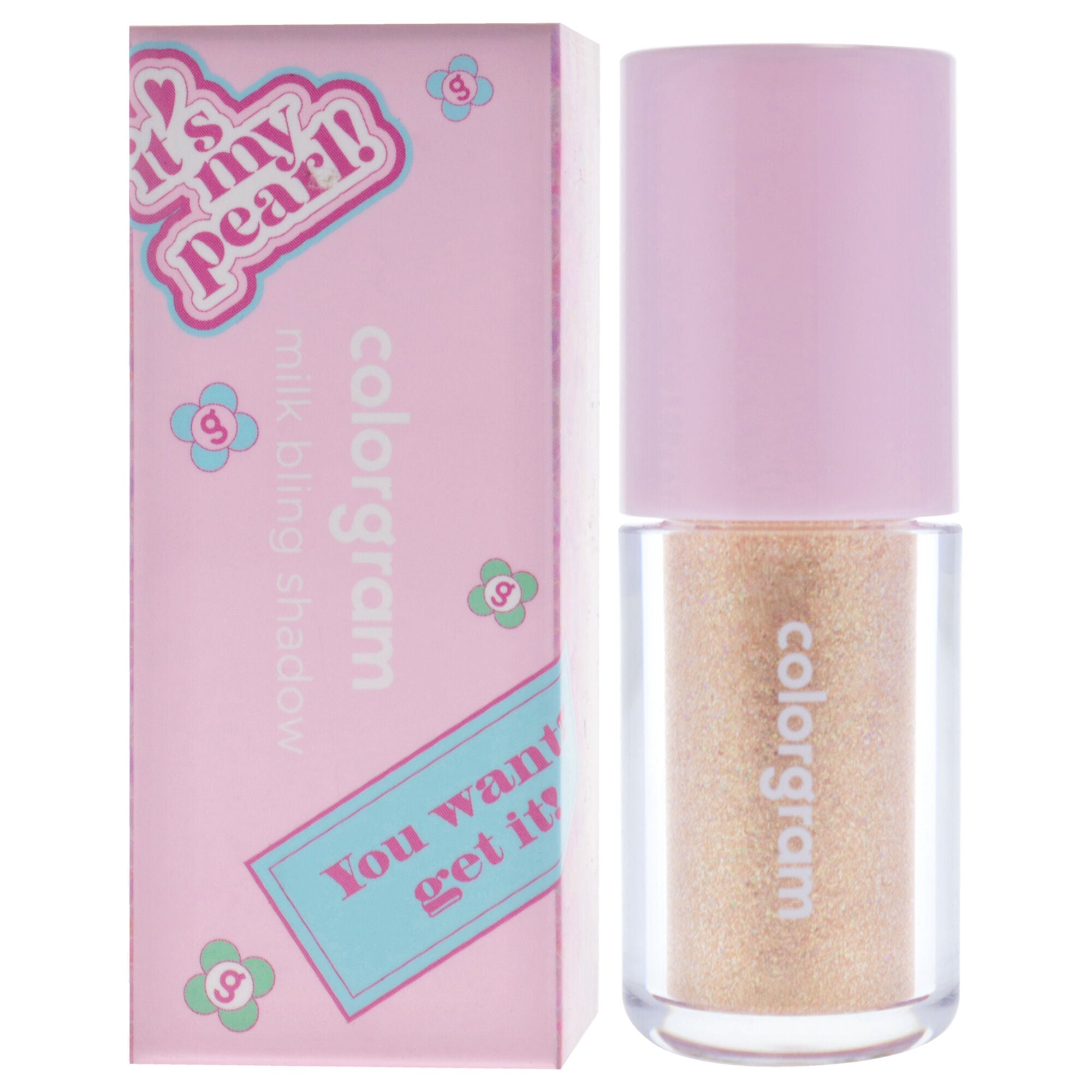 Milk Bling Shadow - 10 Final Pearl by Colorgram for Women - 0.11 oz Eye Shadow, Gold, alternate image number 3