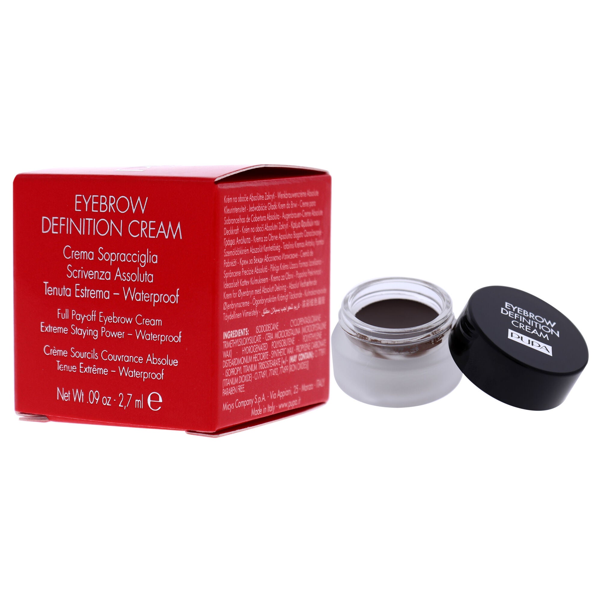 Eyebrow Definition Cream - 003 Cocoa by Pupa Milano for Women - 0.09 oz Eyebrow Cream, , alternate image number 7