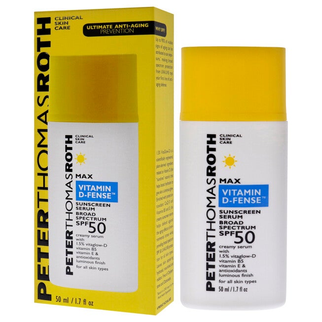 Max Vitamin D-Fense Sunscreen Serum SPF 50 by Peter Thomas Roth for Unisex - 1.7 oz Serum, , alternate image number null