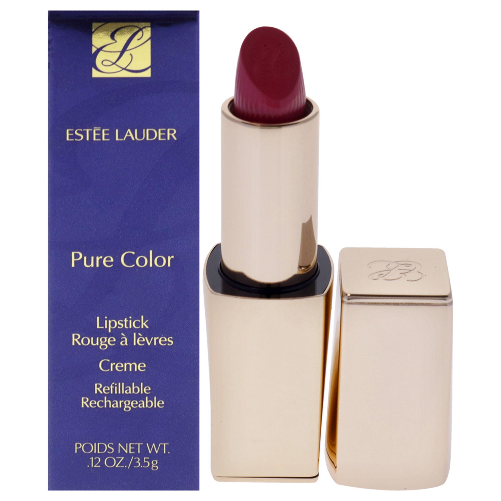 Pure Color Creme Lipstick - 220 Powerful by Estee Lauder for Women - 0.12 oz Lipstick (Refillable), See Description, hi-res image number 0