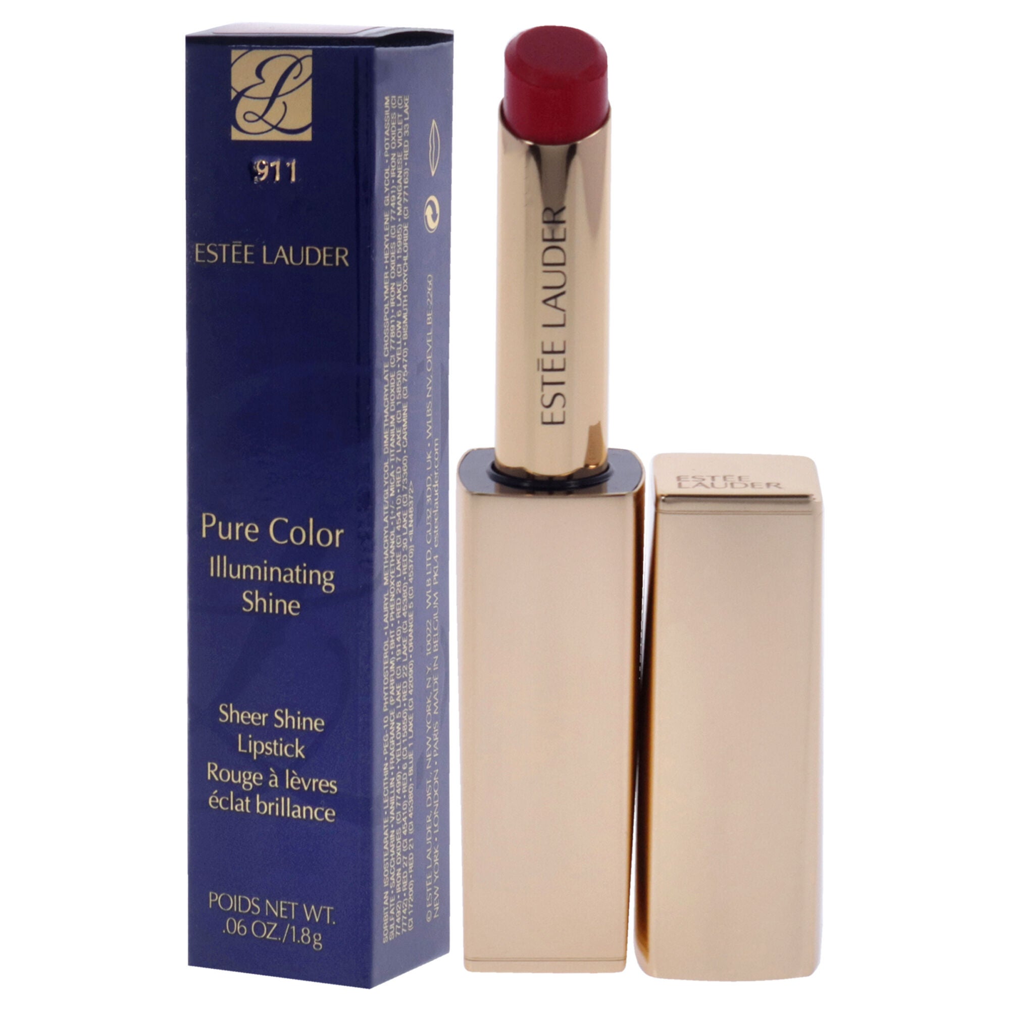 Pure Color Illuminating Shine Lipstick - 911 Little Legend by Estee Lauder for Women - 0.06 oz Lipstick, , alternate image number 8