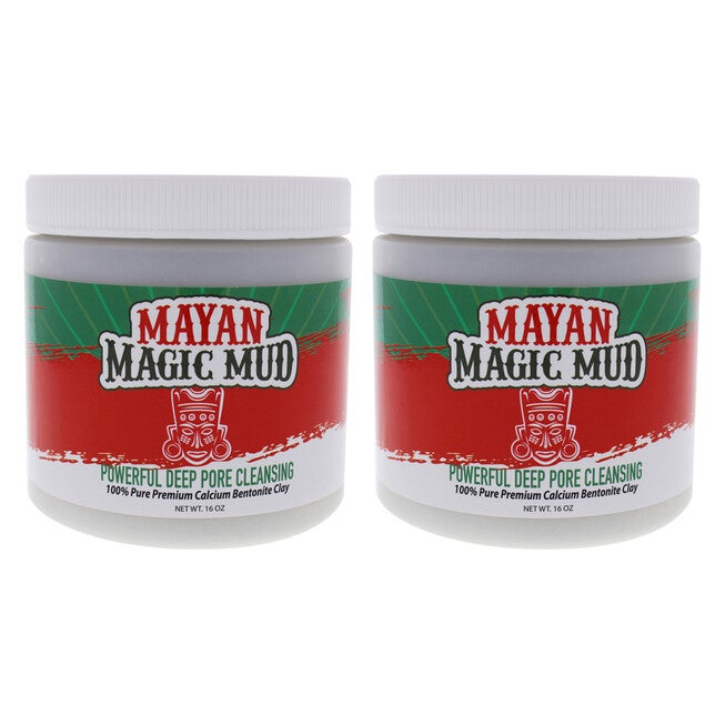 Powerful Deep Pore Cleansing Clay - Pack of 2 by Mayan Magic Mud for Unisex - 16 oz Cleanser, NA, hi-res image number null