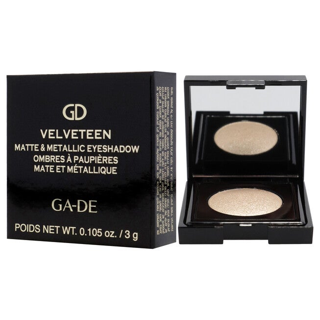 Velveteen Matte and Metallic Eyeshadow - 221 Gold Gleam by GA-DE for Women - 0.105 oz Eye Shadow, , alternate image number null