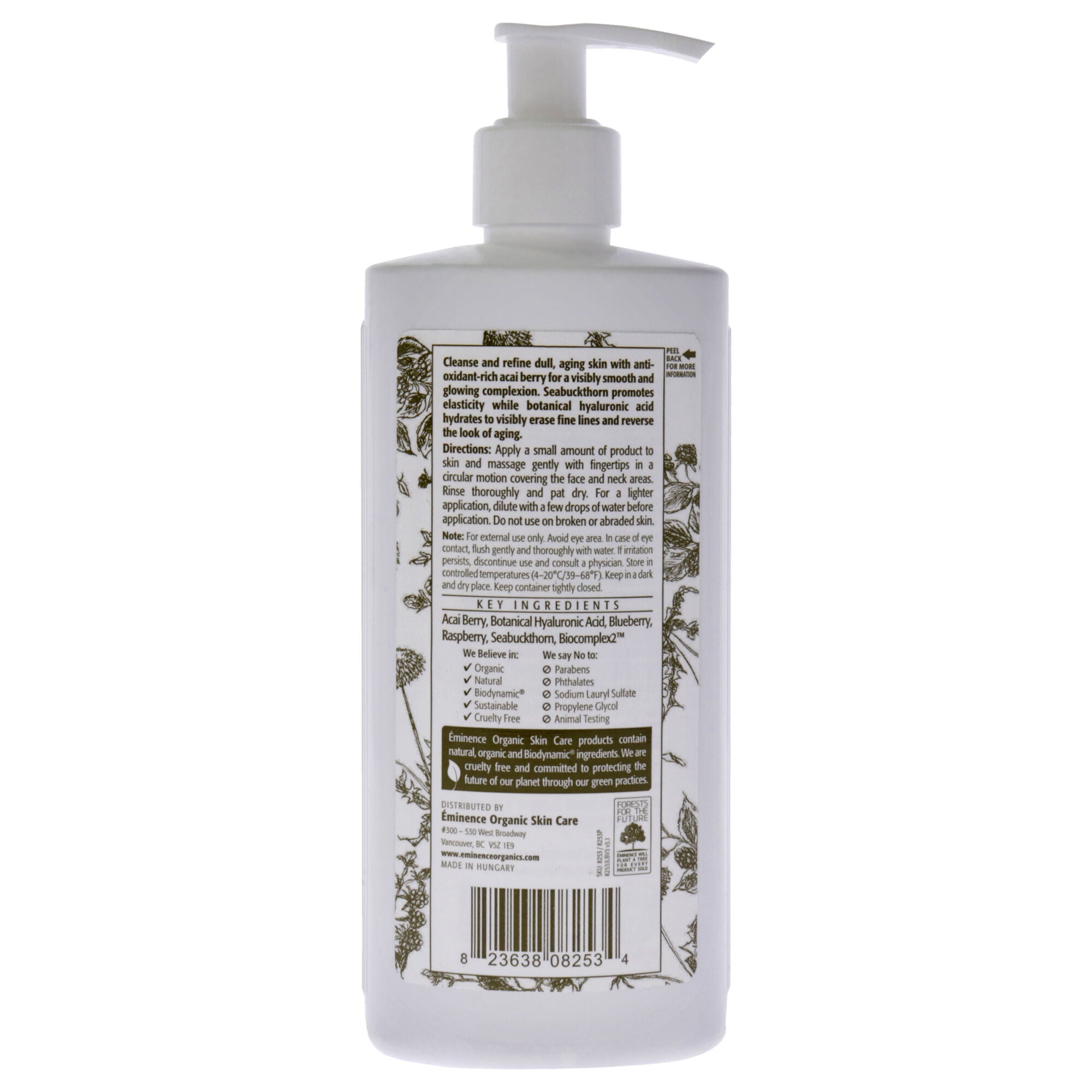 Firm Skin Acai Cleanser by Eminence for Unisex - 8.4 oz Cleanser, See Description, alternate image number 1