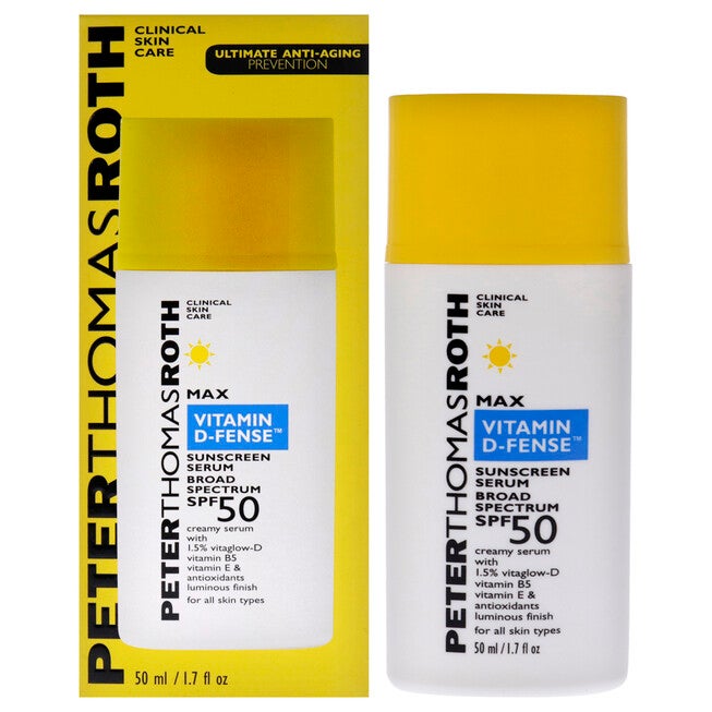 Max Vitamin D-Fense Sunscreen Serum SPF 50 by Peter Thomas Roth for Unisex - 1.7 oz Serum, NA, hi-res image number null