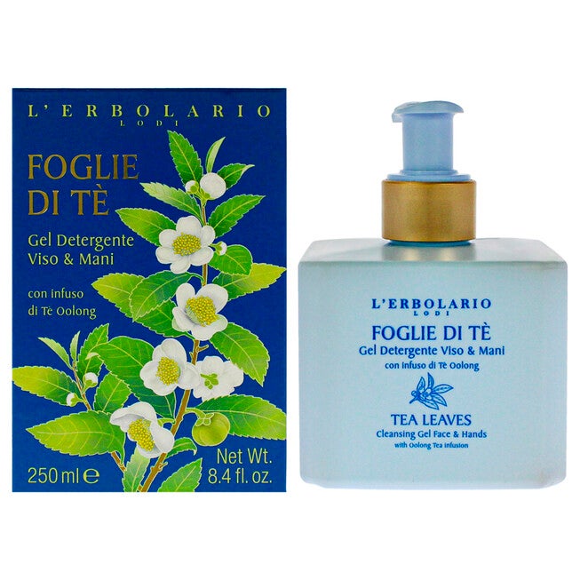 Cleansing Gel Face and Hand - Tea Leaves by LErbolario for Unisex - 8.5 oz Cleanser, See Description, hi-res image number 0