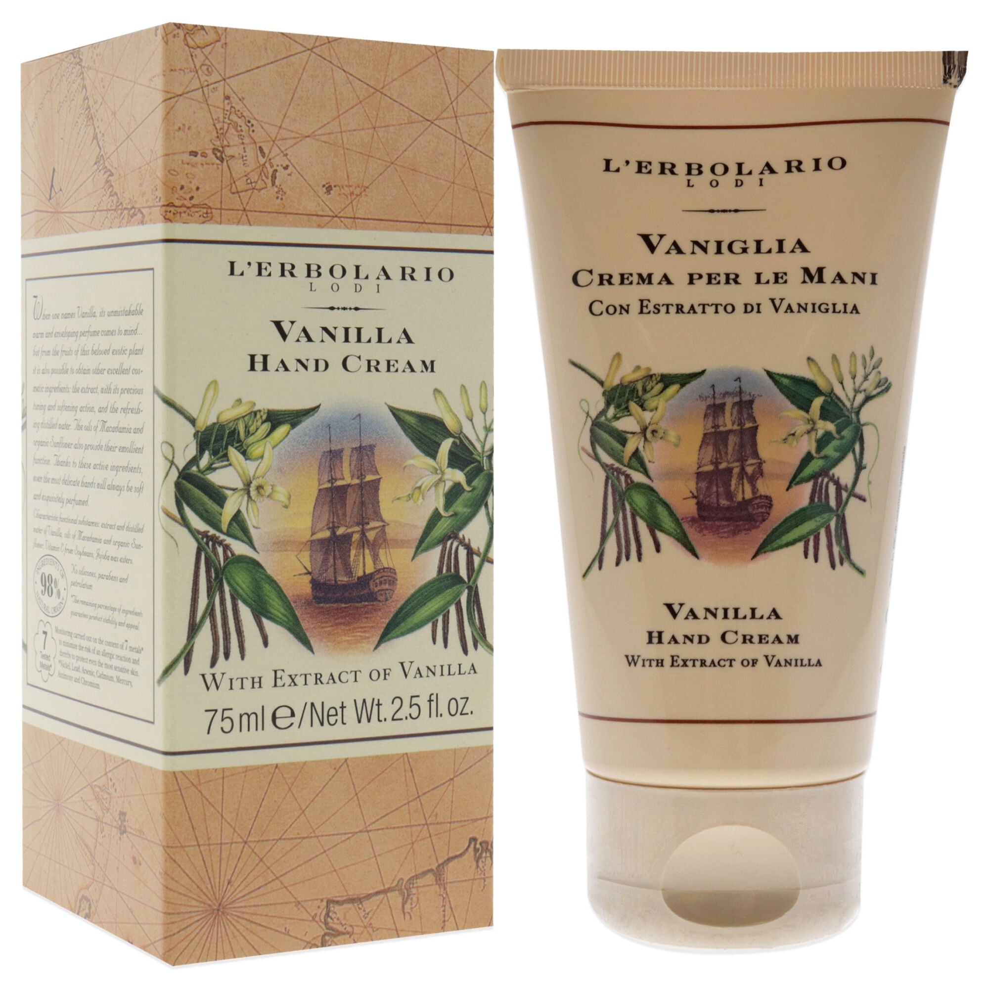 Vanilla Hand Cream by Lerbolario for Women - 2.5 oz Cream, , alternate image number 6