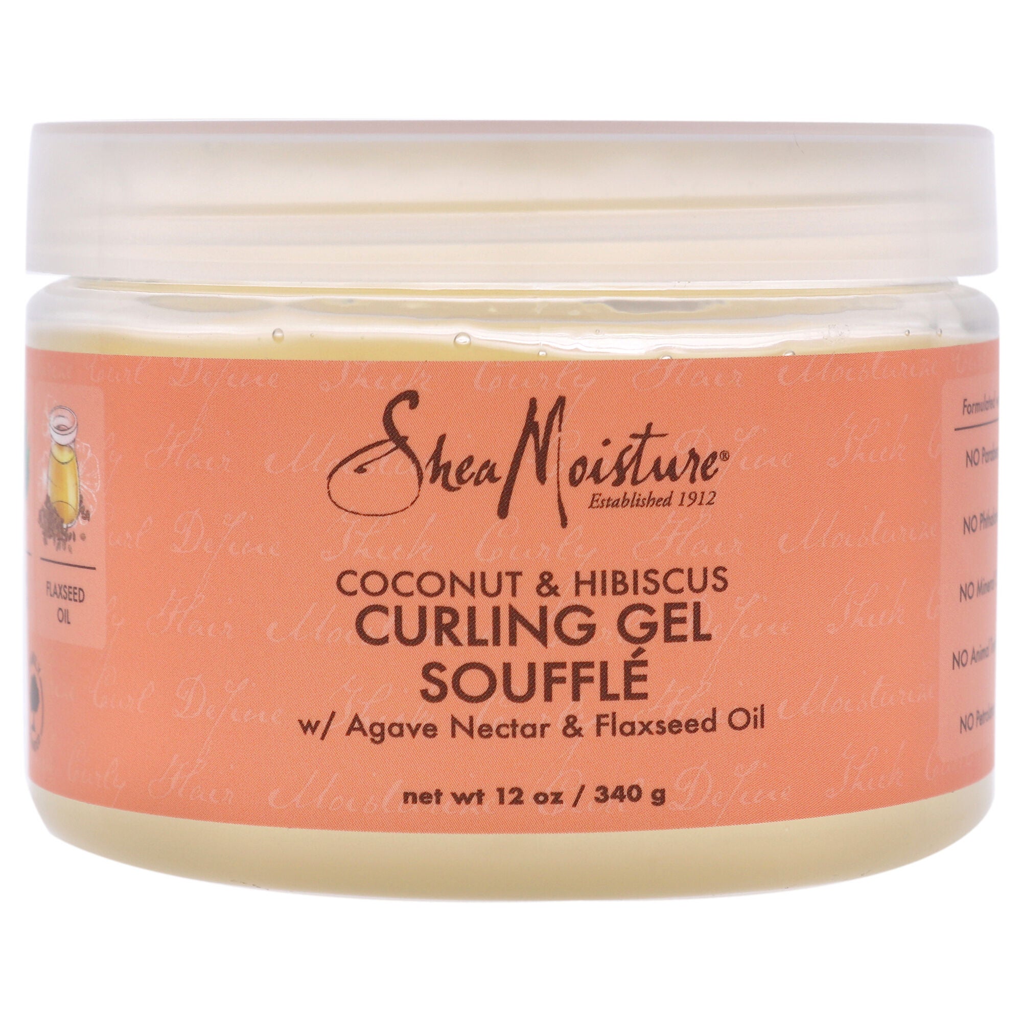 Coconut Hibiscus Curling Gel Souffle by Shea Moisture for Unisex - 12 oz Gel, See Description, hi-res image number 0