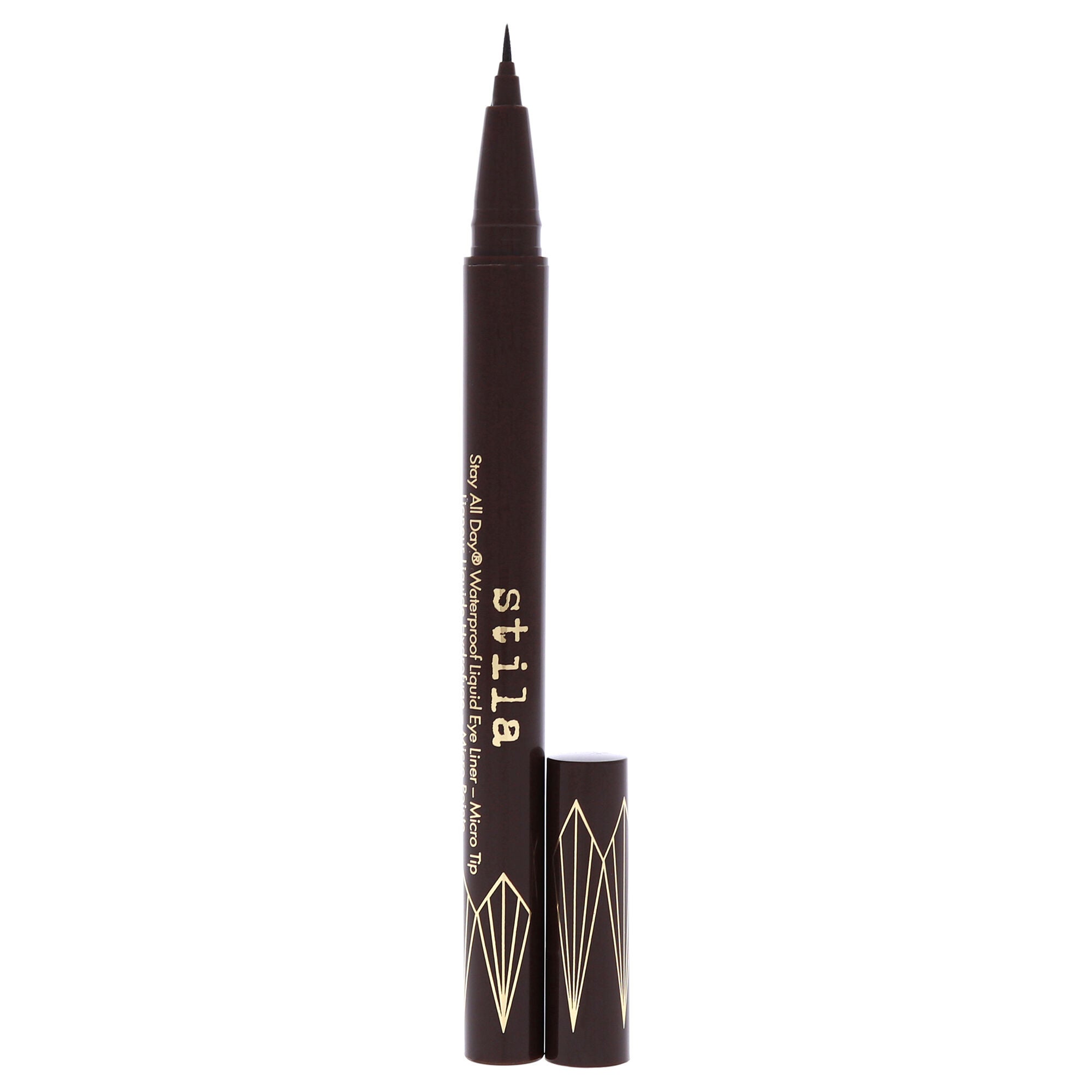 Stay All Day Waterproof Liquid Eye Liner - Micro Tip Dark Brown by Stila for Women - 0.016 oz Eyeliner, , alternate image number 6