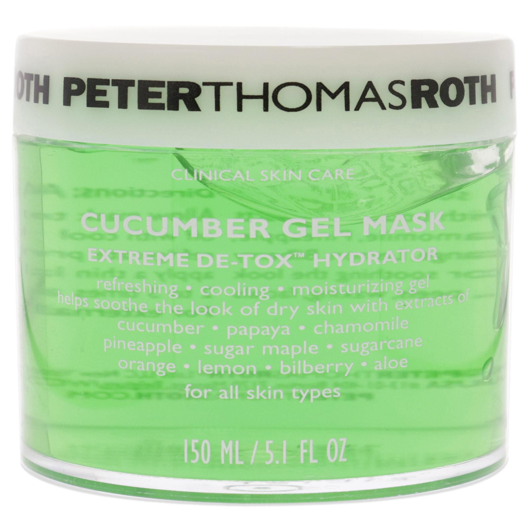 Cucumber Gel Mask Extreme Detoxifying Hydrator by Peter Thomas Roth for Unisex - 5.1 oz Mask, , alternate image number 5